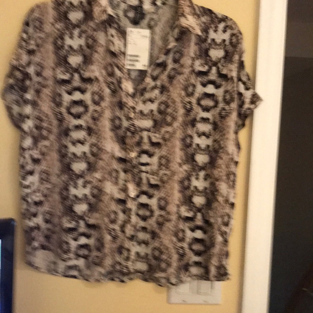 Animal Print Crop Top